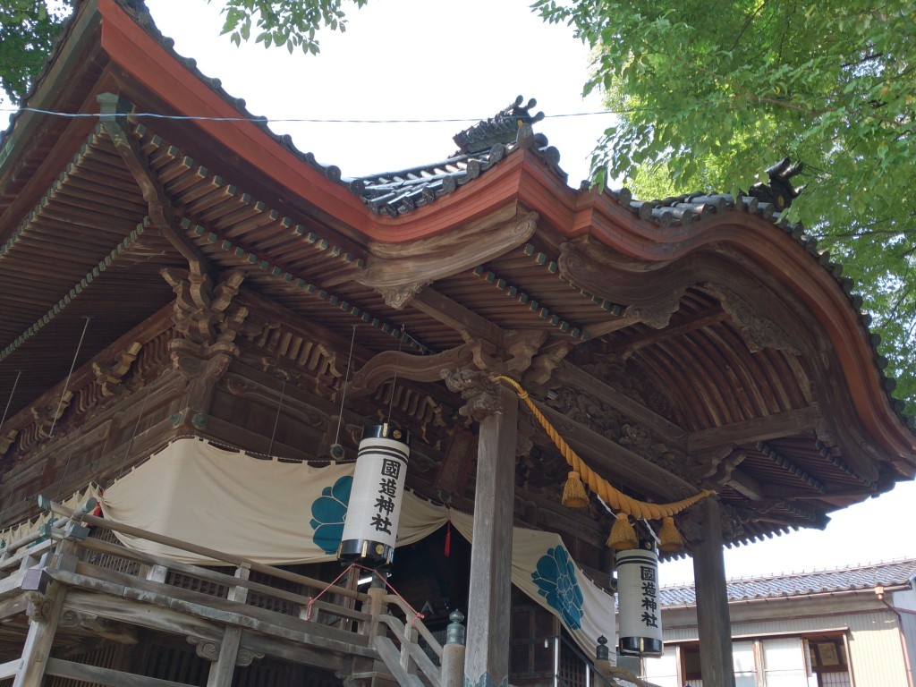 国造神社　修繕屋根