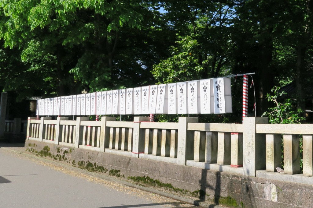 あんどん奉納 中村小学校側より遠景