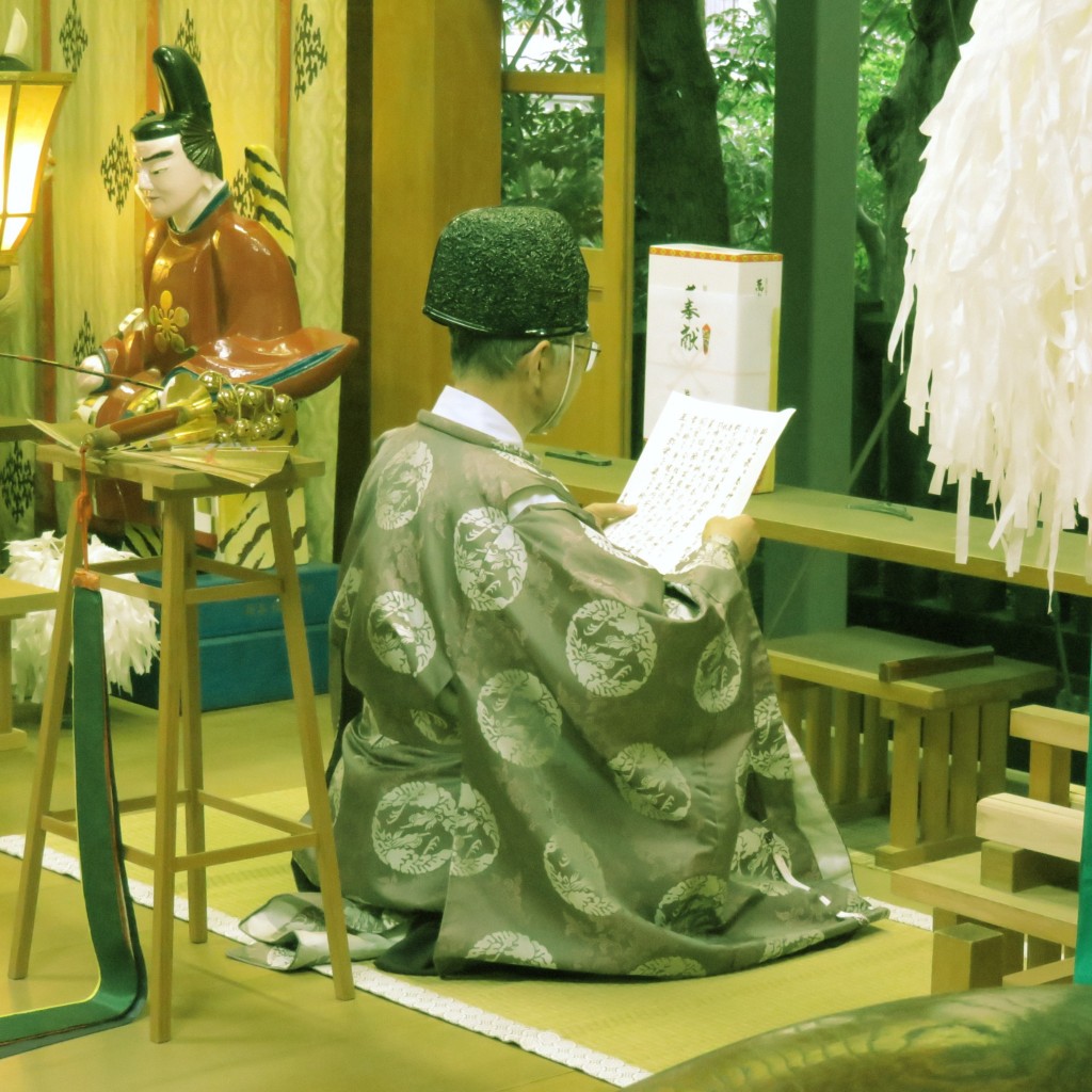 平成27年5月 春季祭奉納行事祝詞奏上