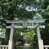 御馬神社　参道を望む行動より撮影　2