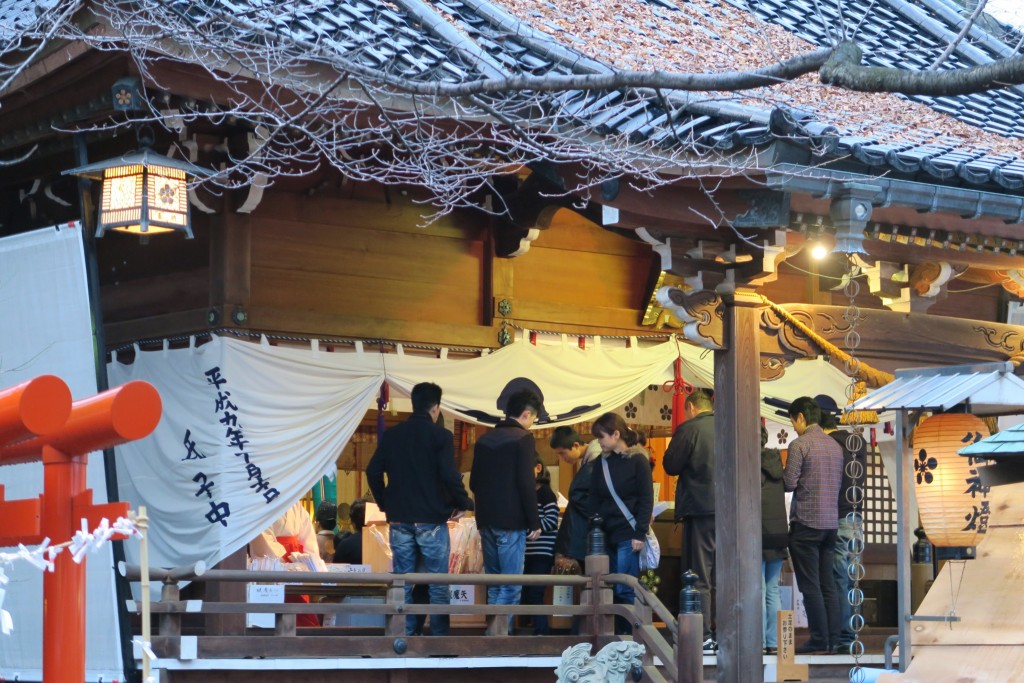 平成28年 正月の拝殿の様子