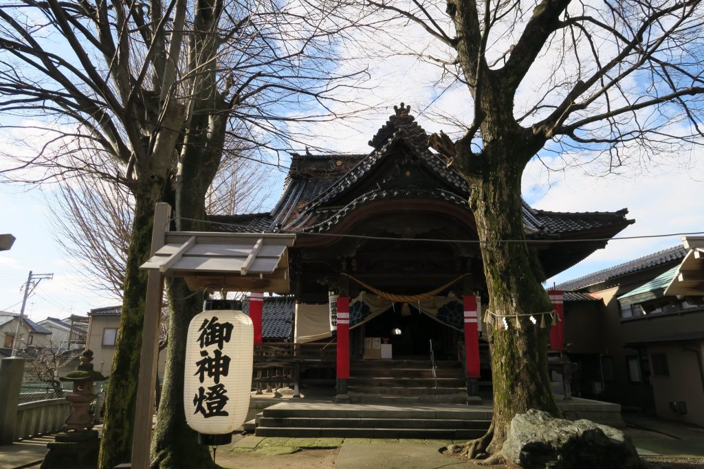 冬の国造神社拝殿
