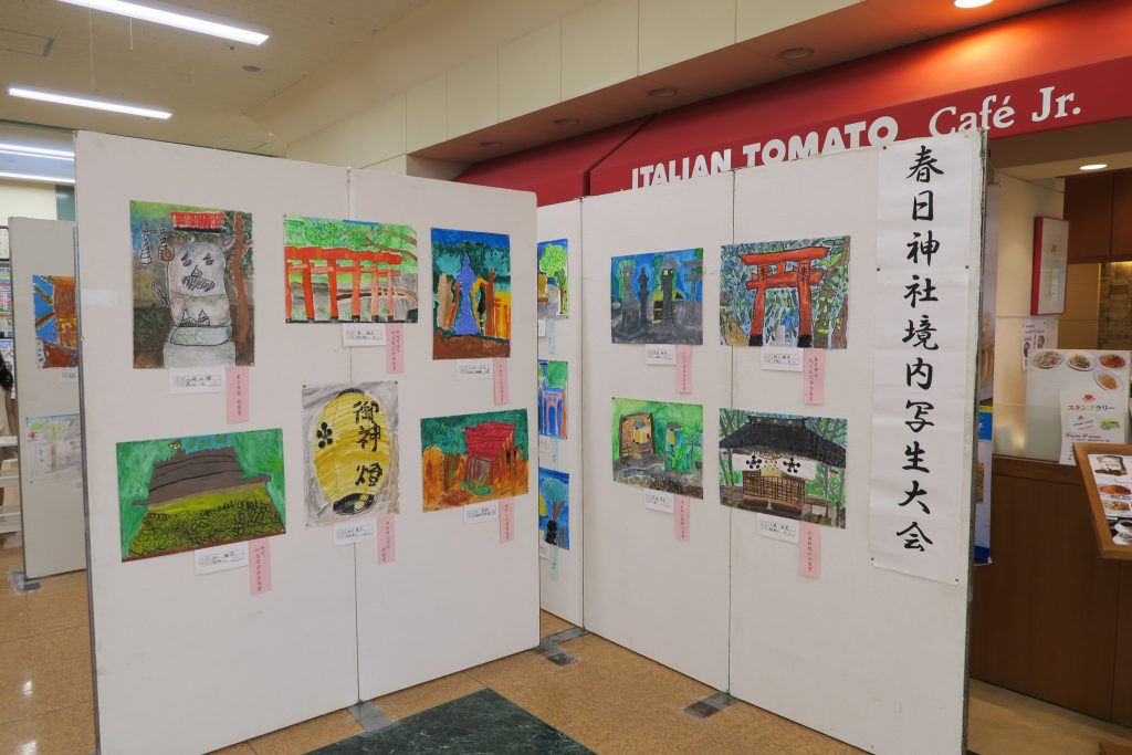 第35回 境内写生大会 展示会場の様子