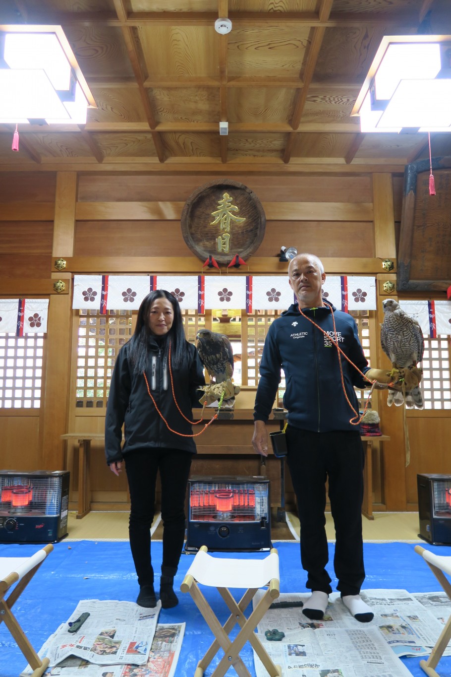 平成２８年秋の鷹匠安全祈願にて
