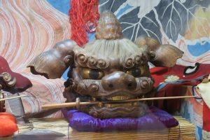 国造神社の獅子頭(平成27年秋祭り)