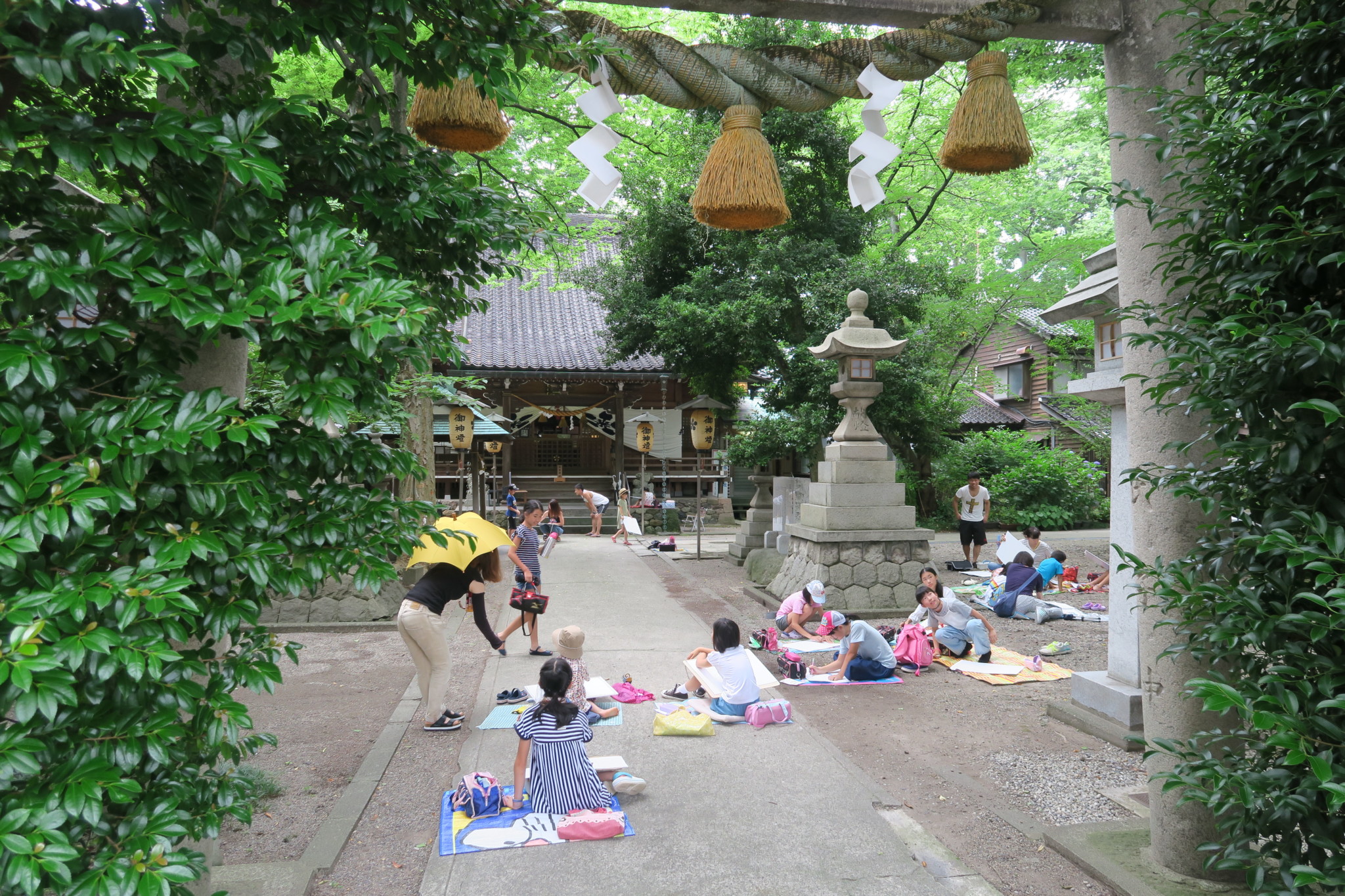 平成29年 写生大会の様子平成29年 写生大会の様子