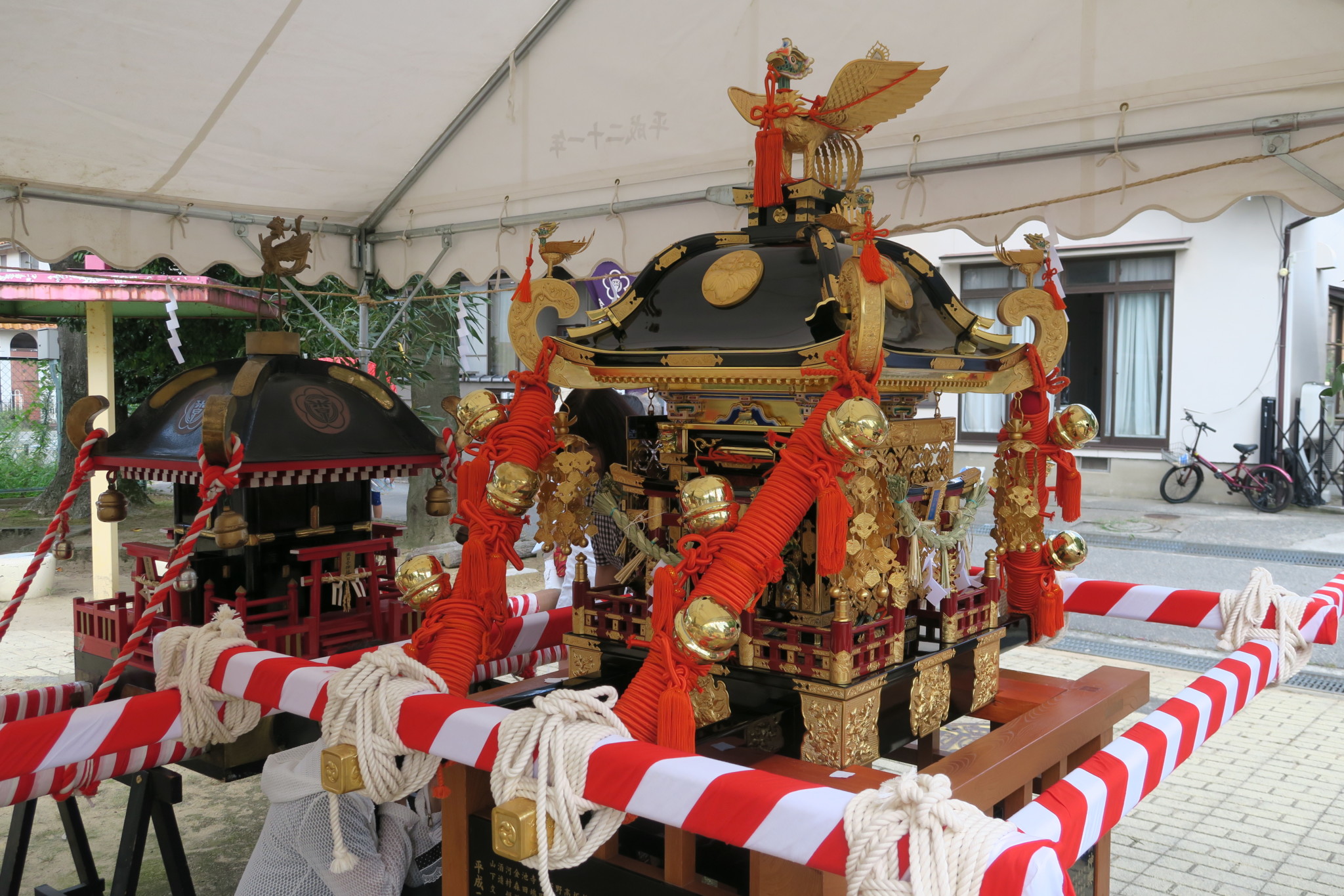 平成29年9月 米日吉神社 米泉三丁目町会子供神輿