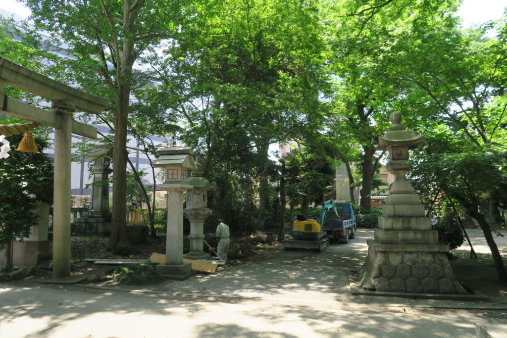 石灯籠移設先遠景