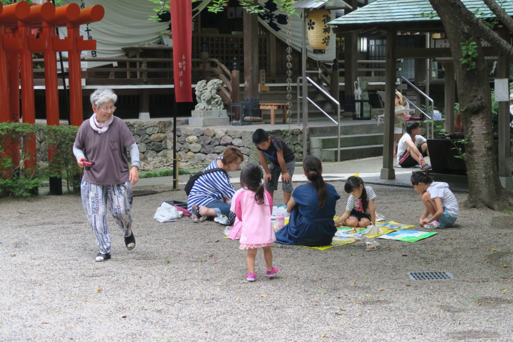 平成29年 春日神社写生大会の様子