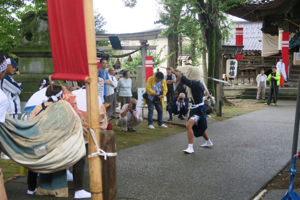 国造神社 泉獅子舞演舞03(平成30年)