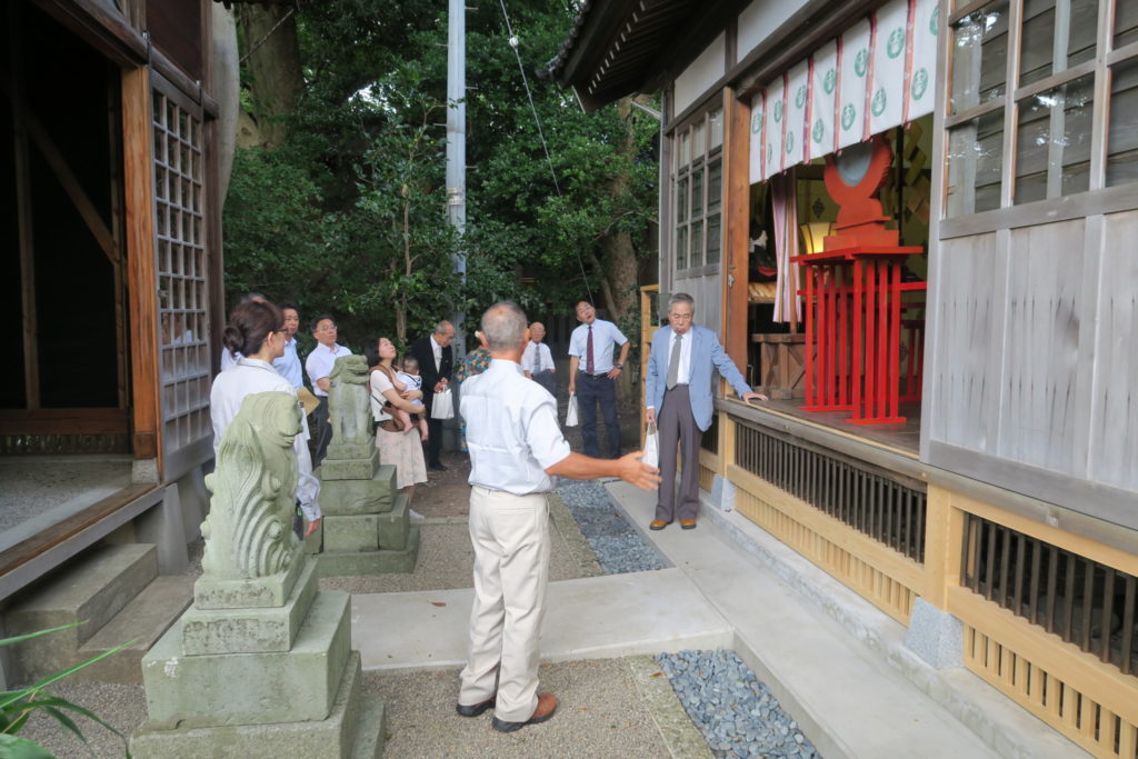 改修された出世稲荷神社拝殿部分(平成30年7月)