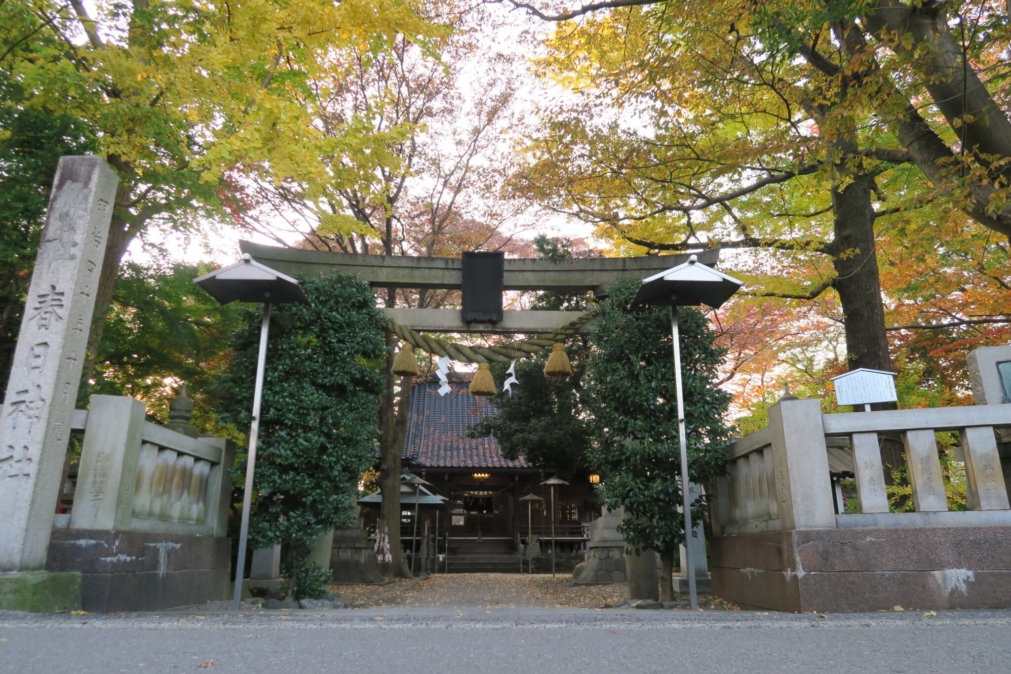 令和4年_春日神社_正面鳥居からの風景