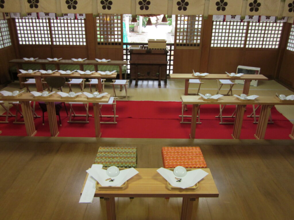 平成22年10月27日 結婚式拝殿の様子